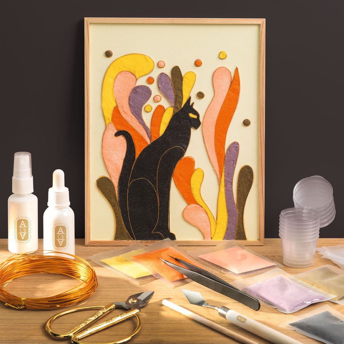 Djeco Atelier Grands Augustins - Workshop 97, Cloisonné sand painting GA10097