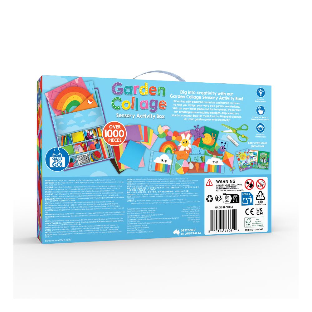 Garden Collage Sensory Craft Box For Kids - My Creative Box