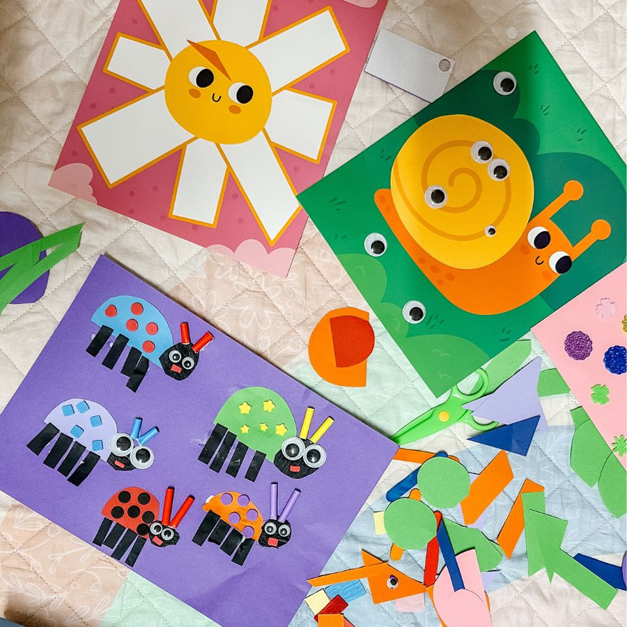 Garden Collage Sensory Craft Box For Kids - My Creative Box
