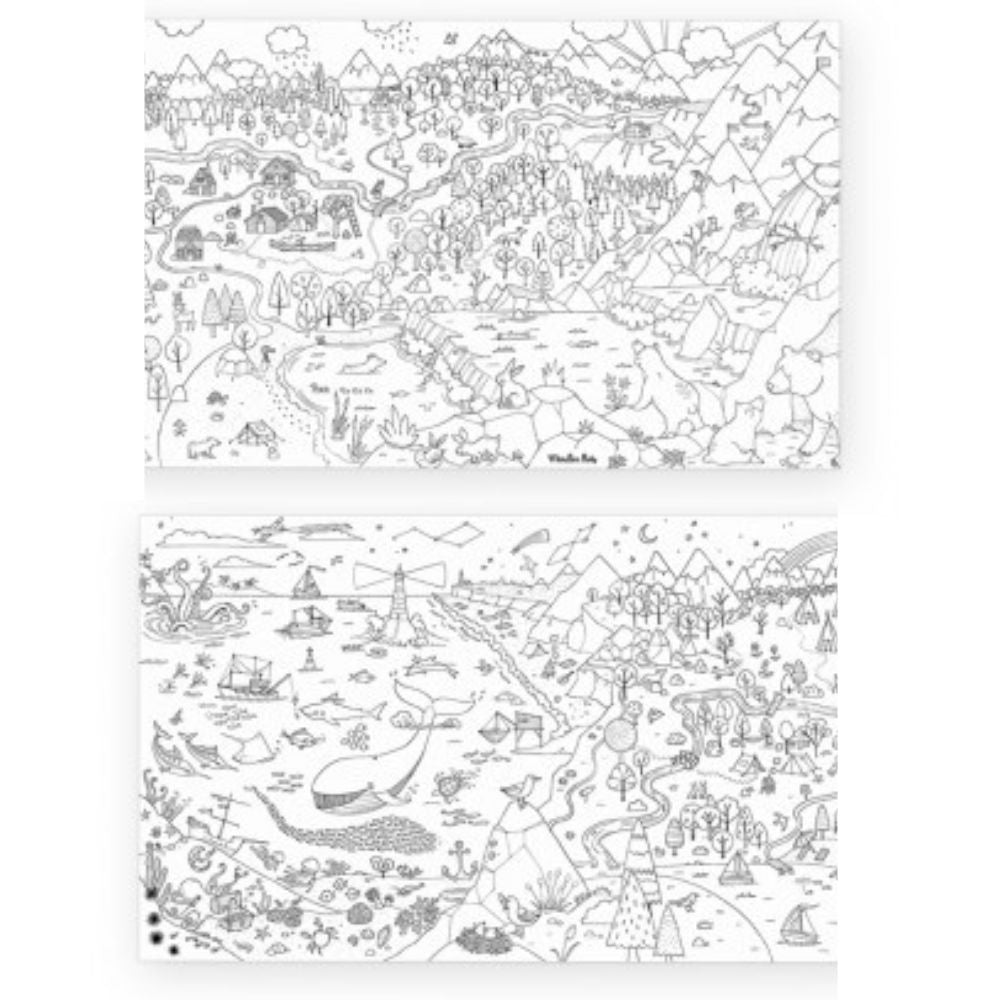 Giant Explorer Colouring Poster 150 x 45 cm