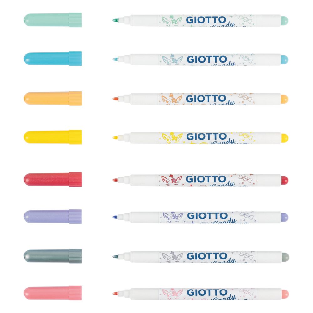 Giotto Glitter Felt Tip Pens