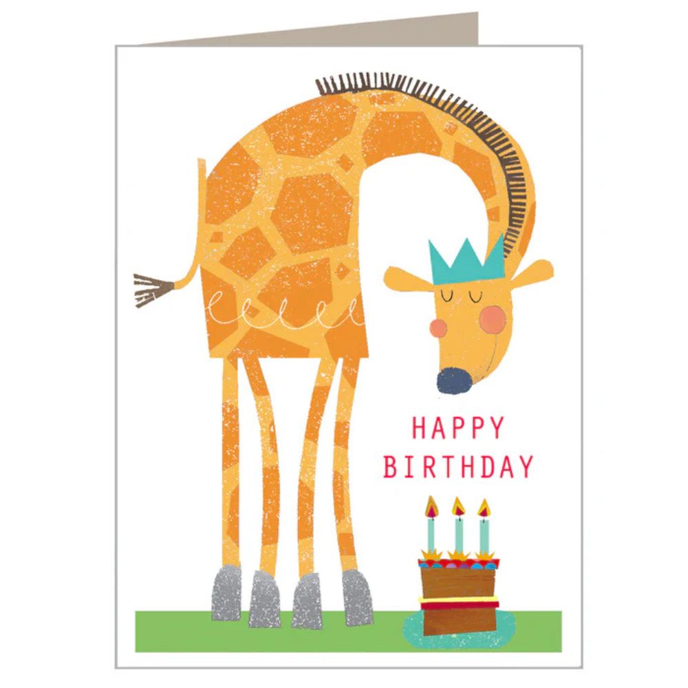 Giraffe Birthday Card