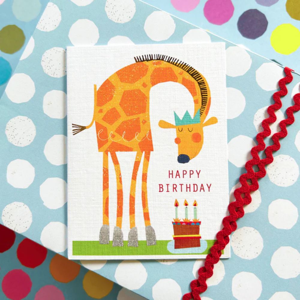 Giraffe Birthday Card