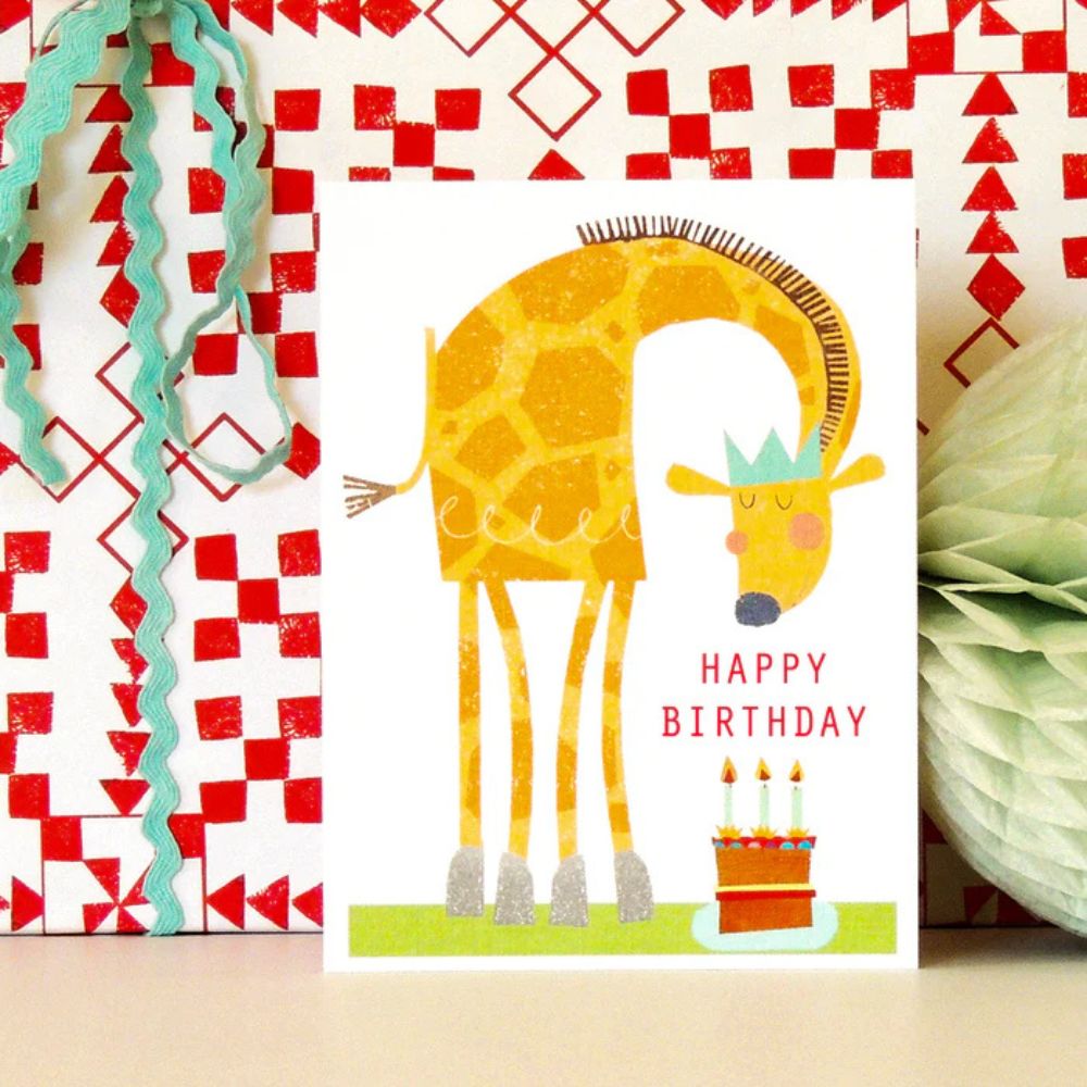 Giraffe Birthday Card