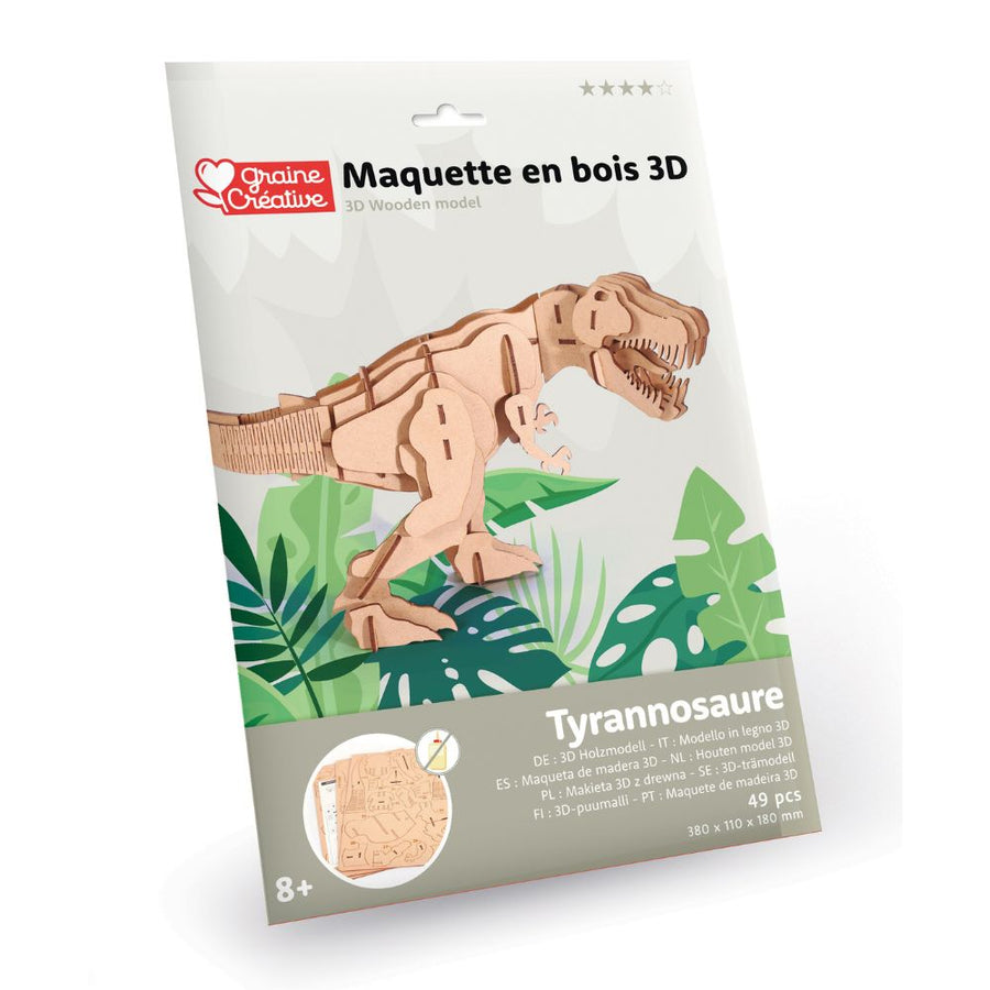 Dinosaur 3D Wooden Model Kit - T-Rex