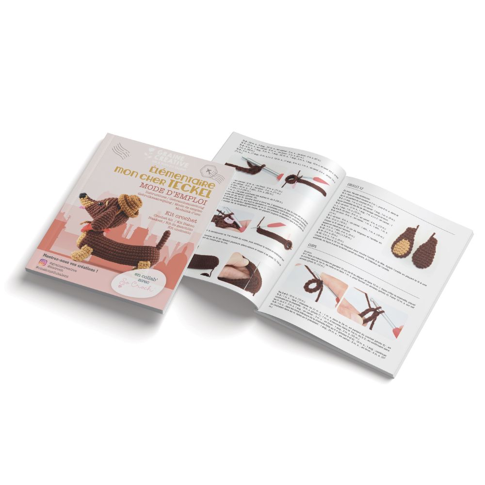 Graine Creative Amigurumi Crochet Mini Kit - Dachshund