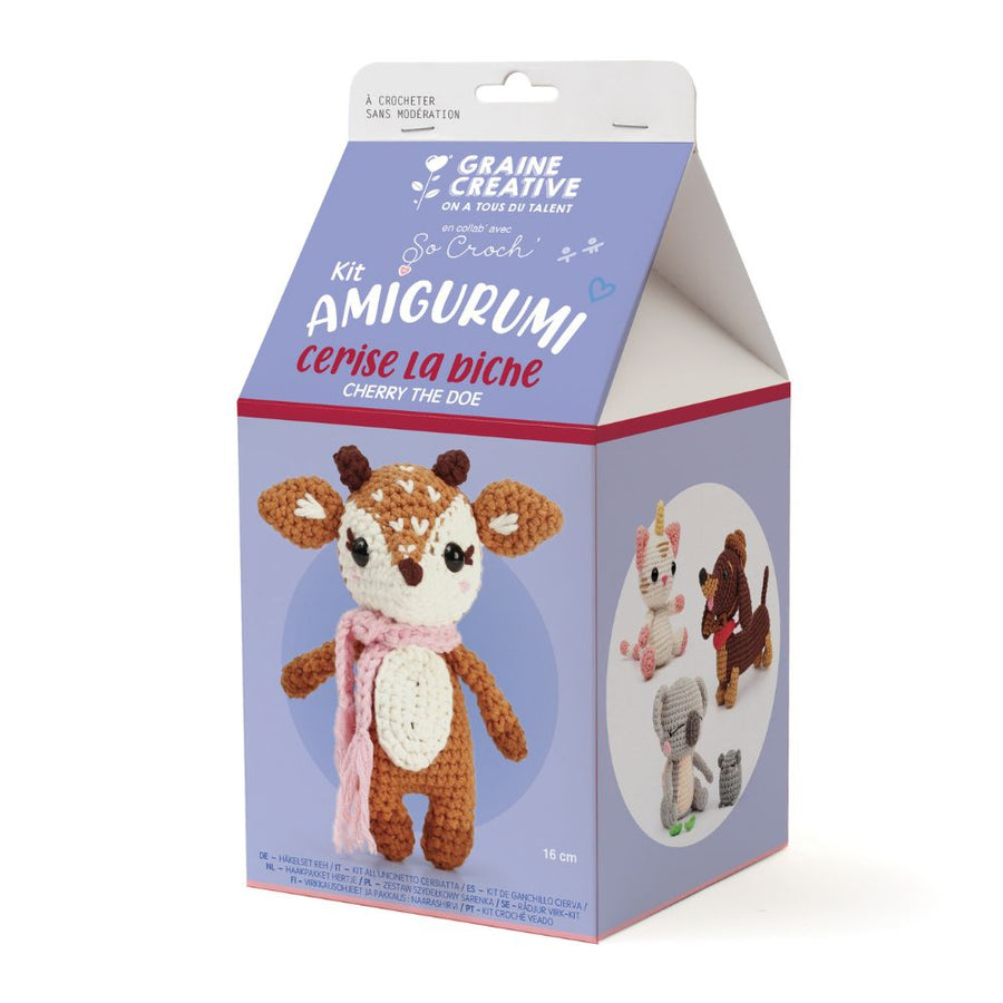 Amigurumi Crochet Cherry The Doe - Graine Creative 