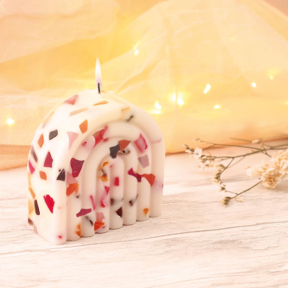 Kids Candle Making Kit - Rainbow Terrazzo