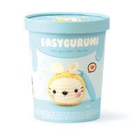 Easyc Gurumi amigurumi kit packaging with a cute crochet cat on a white background