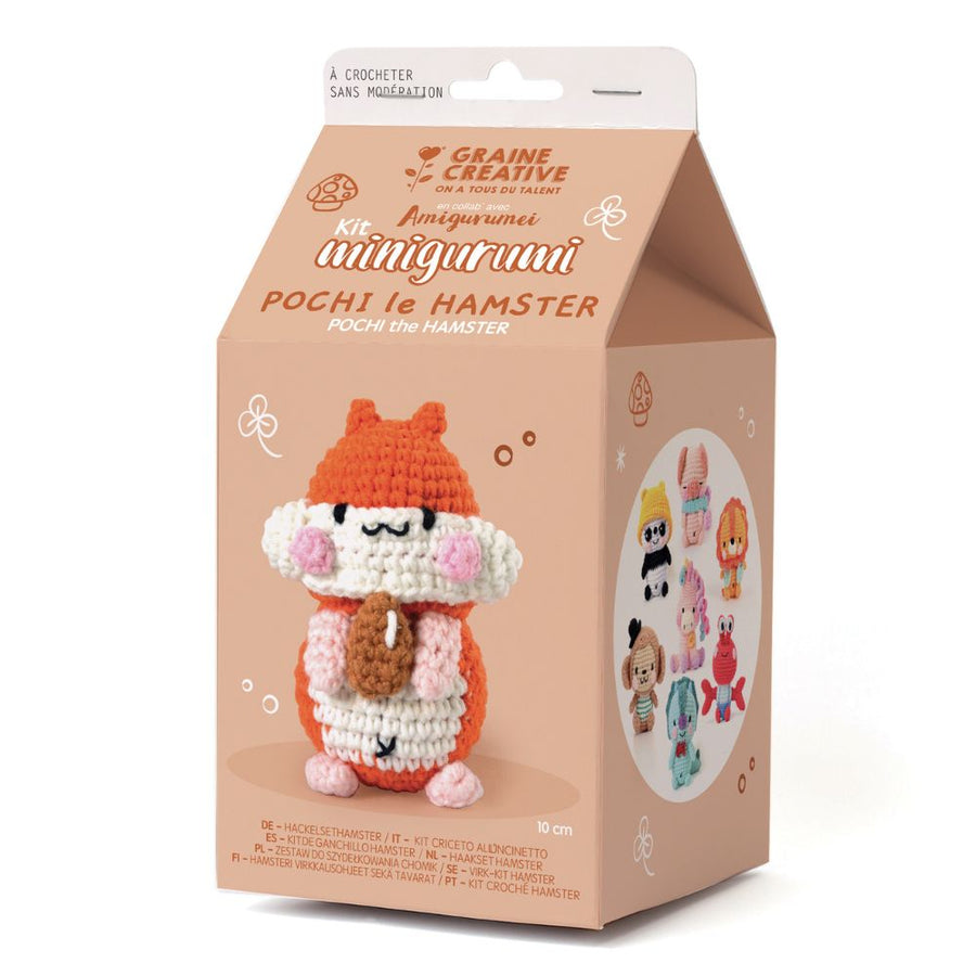 Amigurumi Crochet Mini Kit - Pochi The Hamster