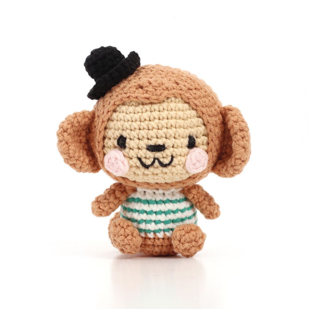 Amigurumi is a Japanese craft technique for crocheting or knitting small stuffed animals.