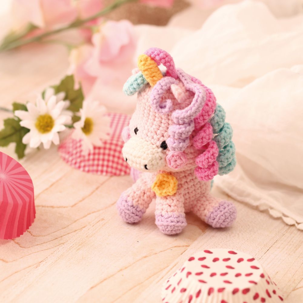Amigurumi Crochet Mini Kit - Sora The Unicorn