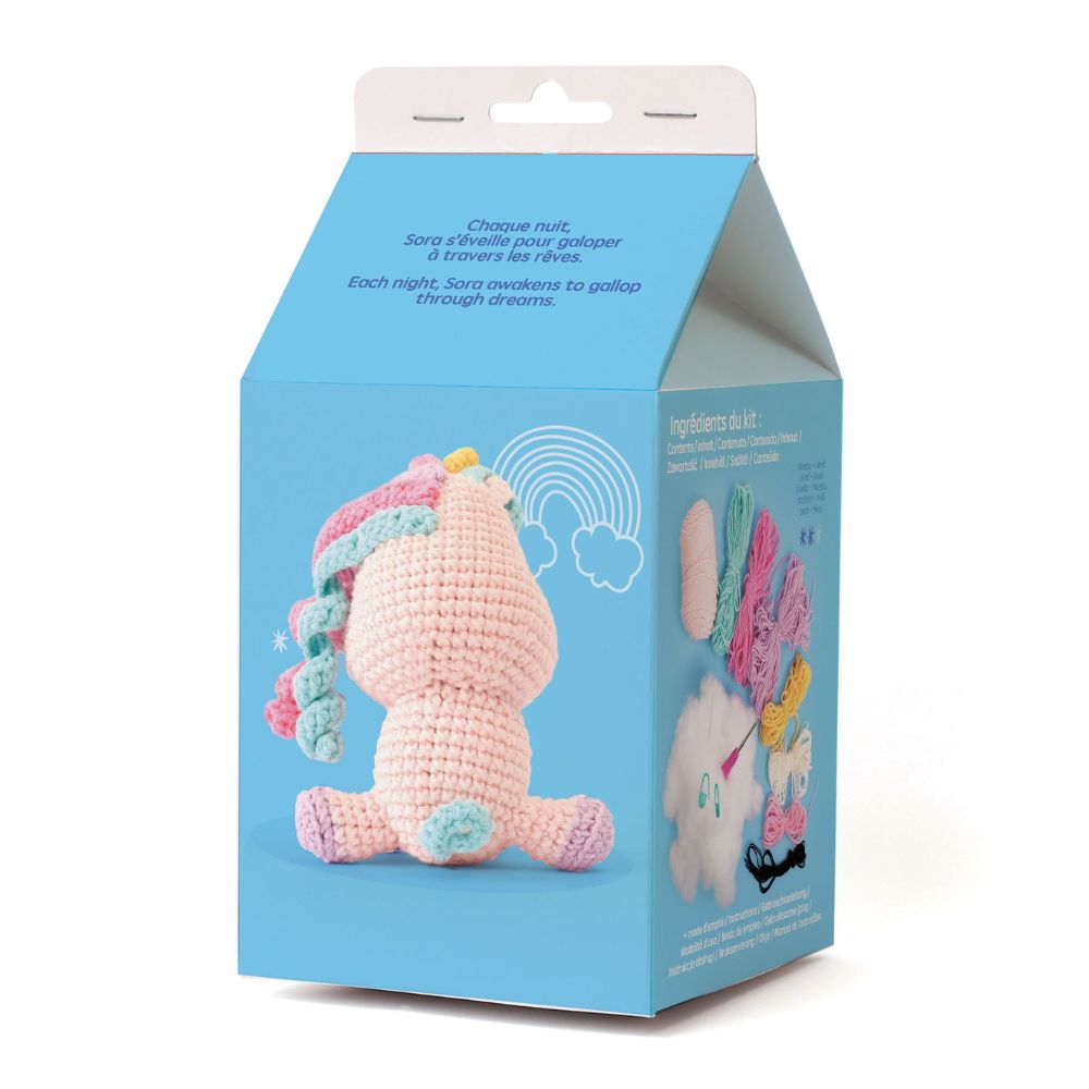 Amigurumi Crochet Mini Kit - Sora The Unicorn