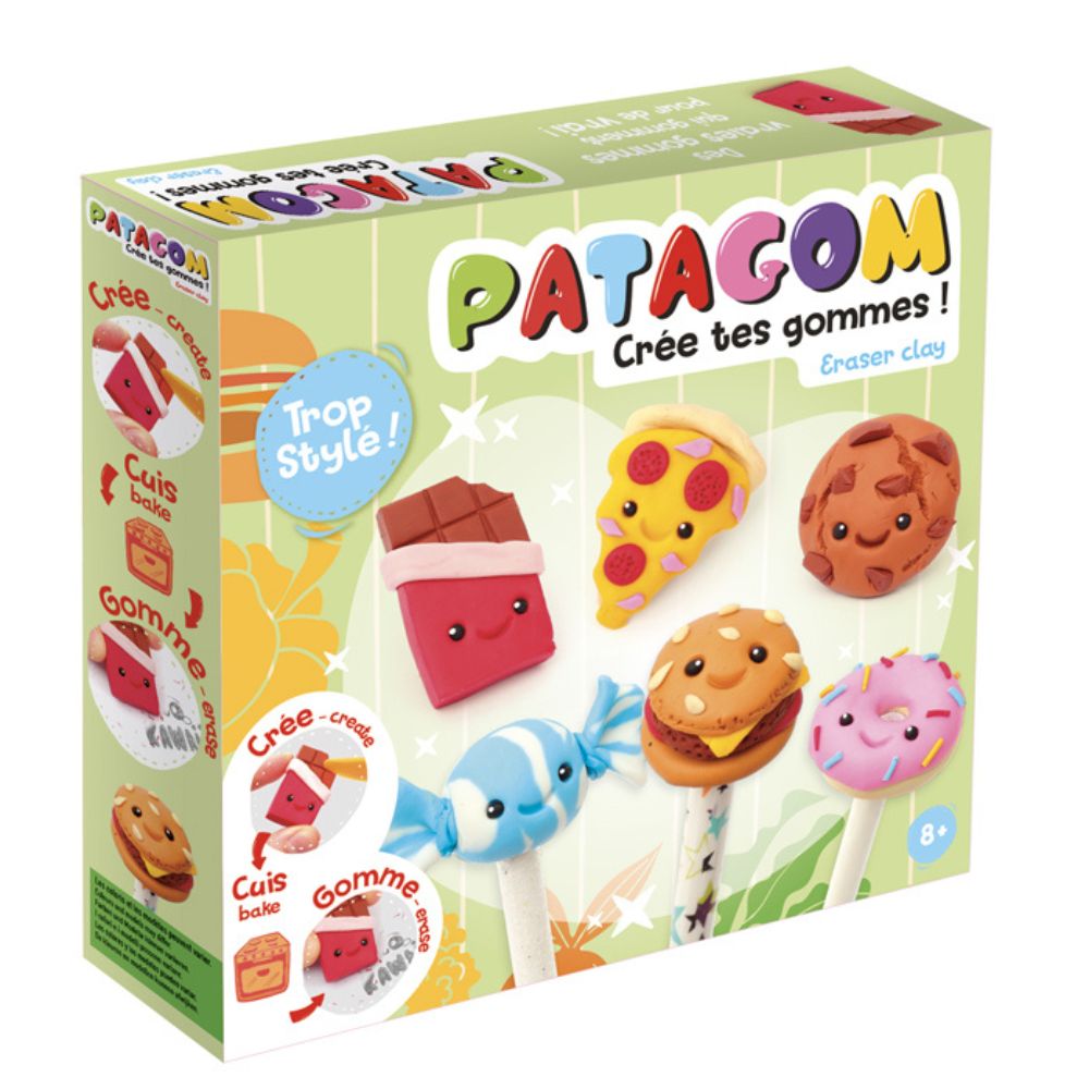 Graine Creative Patagom Food Eraser Set - Eraser Clay