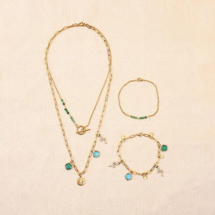 Graine Creative Stainless Steel Jewellery Making Kit - Green Set 816041