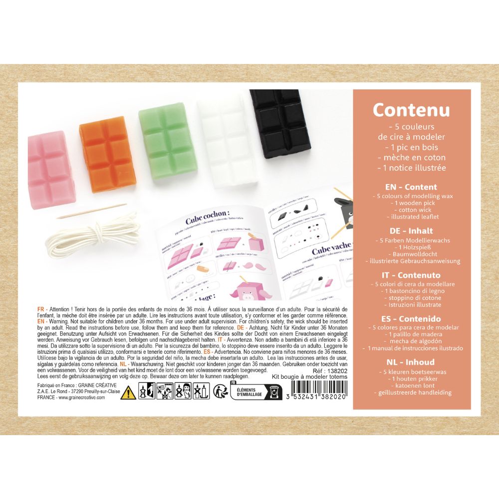 Kids Candle Making Kit - Totem Animals