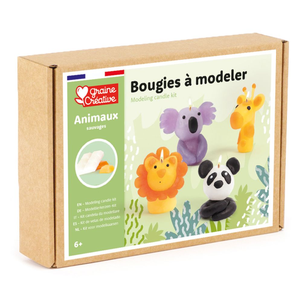 Kids Candle Making Kit - Wild Animals