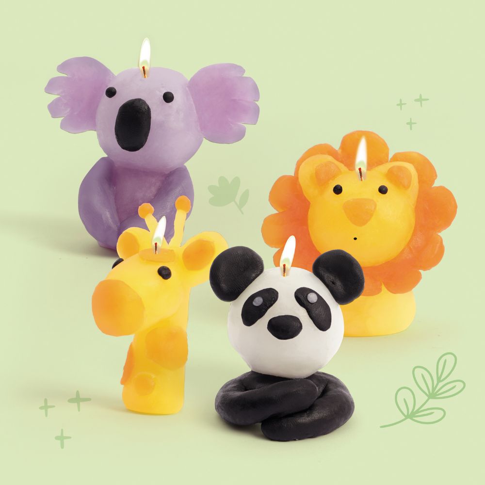 Kids Candle Making Kit - Wild Animals