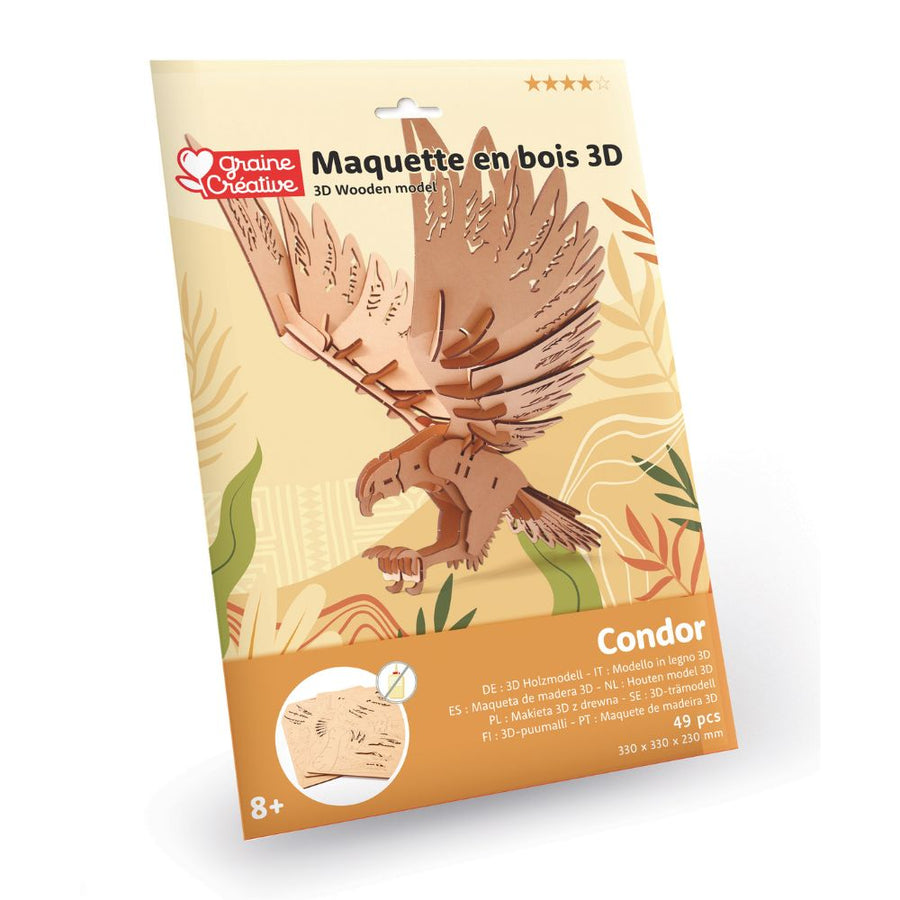 Graine Creative 3D Wooden Model Kit - Condor