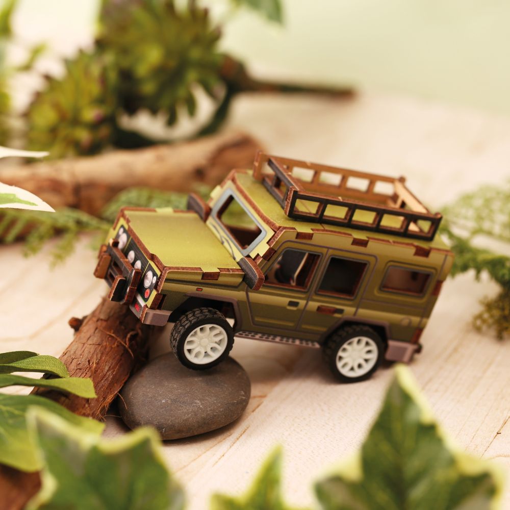 Graine Creative Wooden 3D Model Jeep