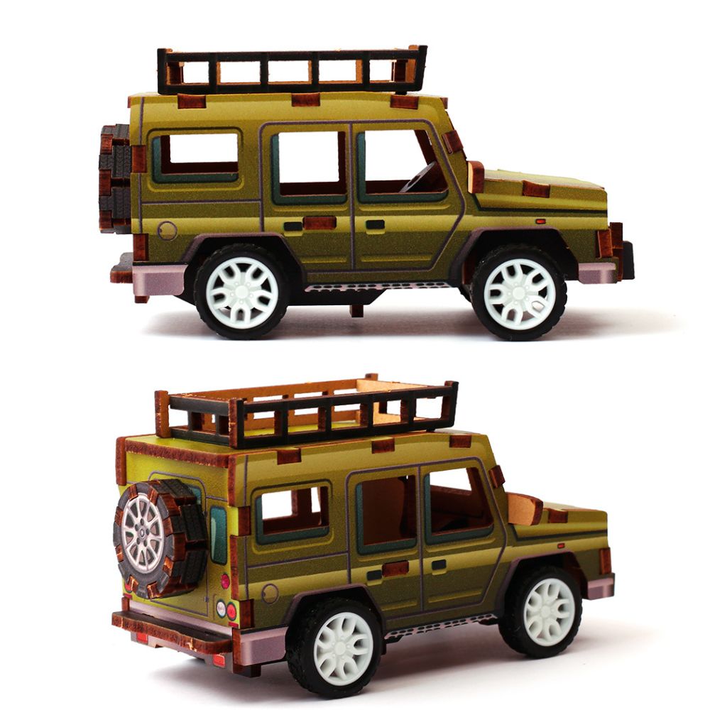 Graine Creative Wooden 3D Model Jeep
