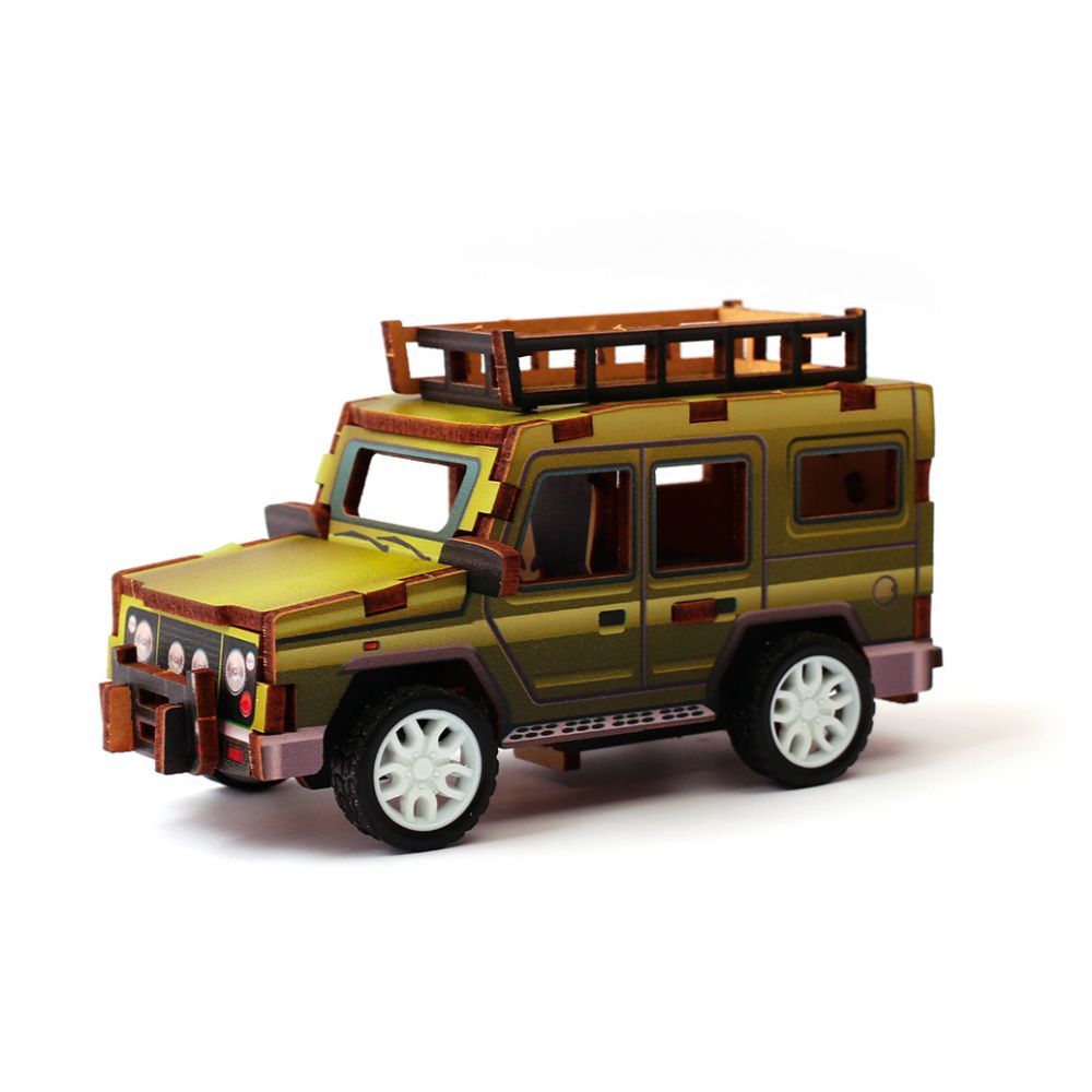 Graine Creative Wooden 3D Model Jeep
