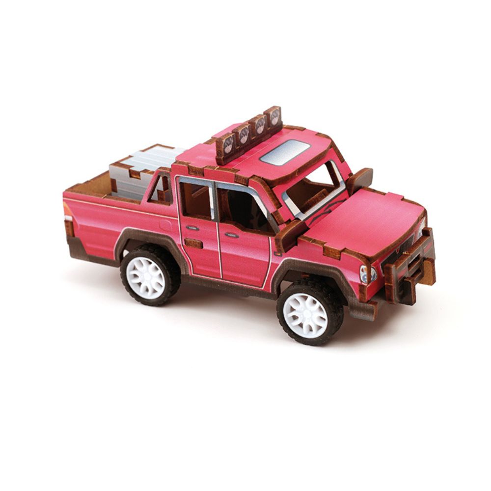 Graine Creative Wooden 3D Model Pickup Truck