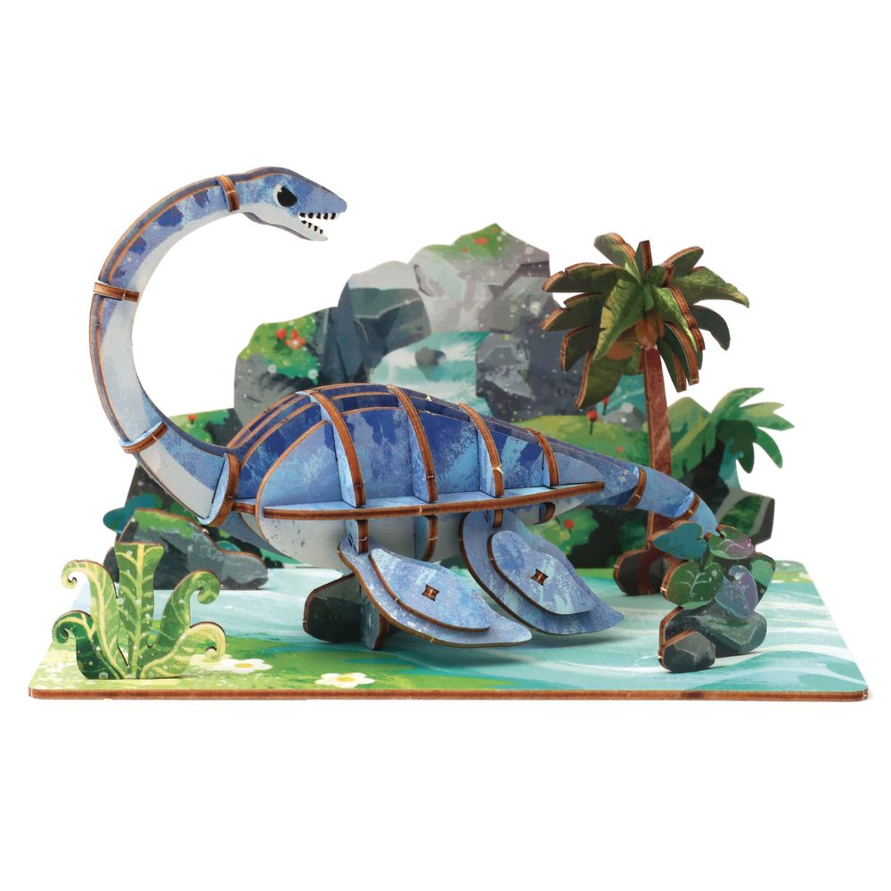 Graine Creative 3D Wooden Model - Plesiosaurus
