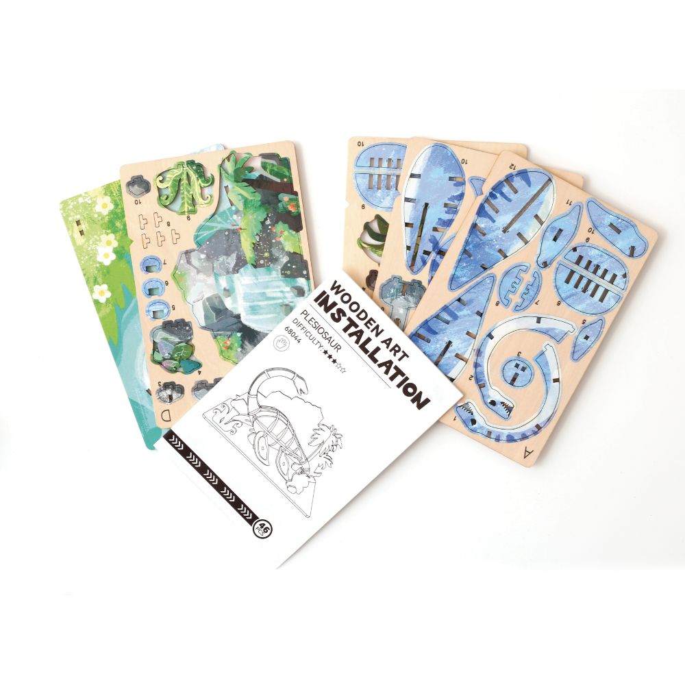 Graine Creative 3D Wooden Model - Plesiosaurus