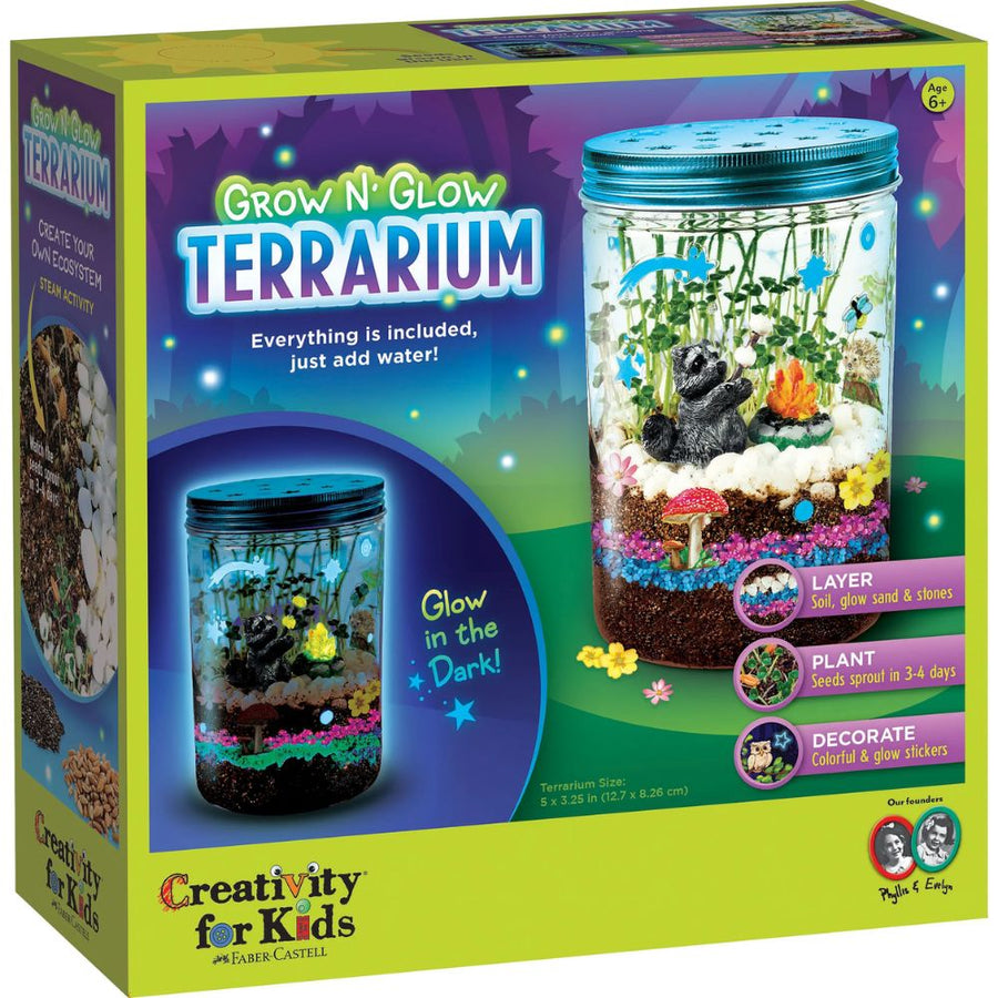 Creativity For Kids Mini Garden - Glow Terrarium Kit