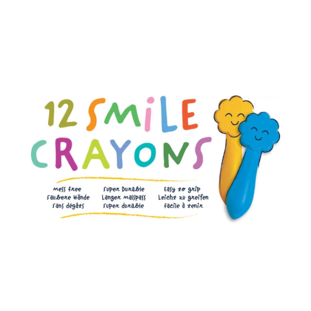 Haku Yoka Smile Kids Colouring Crayons - 12 colours