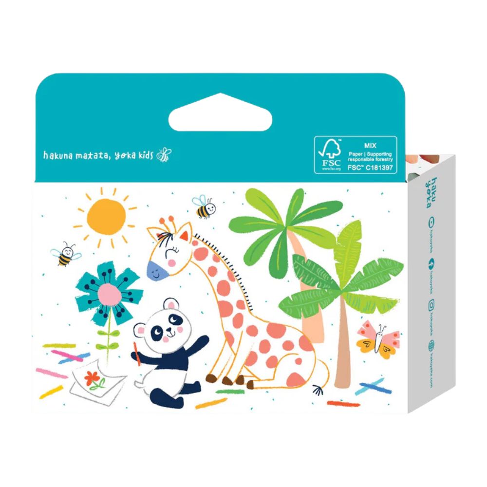 Haku Yoka Spiral Kids Colouring Crayons - 36 colours