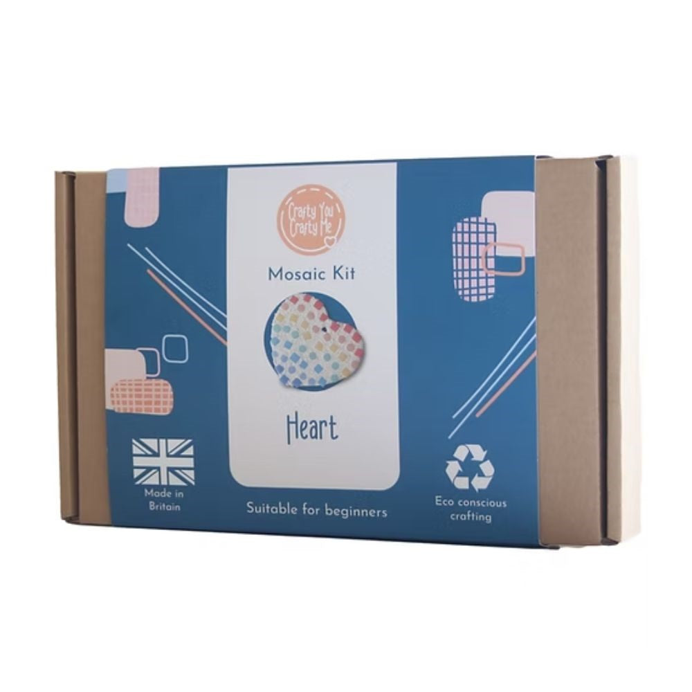 Crafty You Crafty Me Rainbow Heart Mosaic Kit