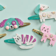 janod glitter little pets hair clips