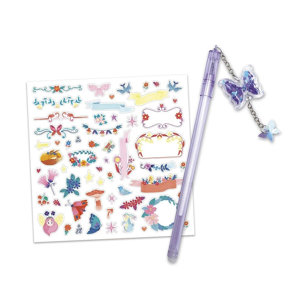 Janod Magic Fairy Secret Notebook, Stickers & Pen - Wonky
