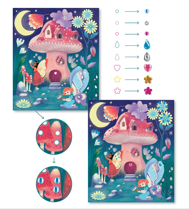 Janod Magic Fairy Creative Rhinestones Kit