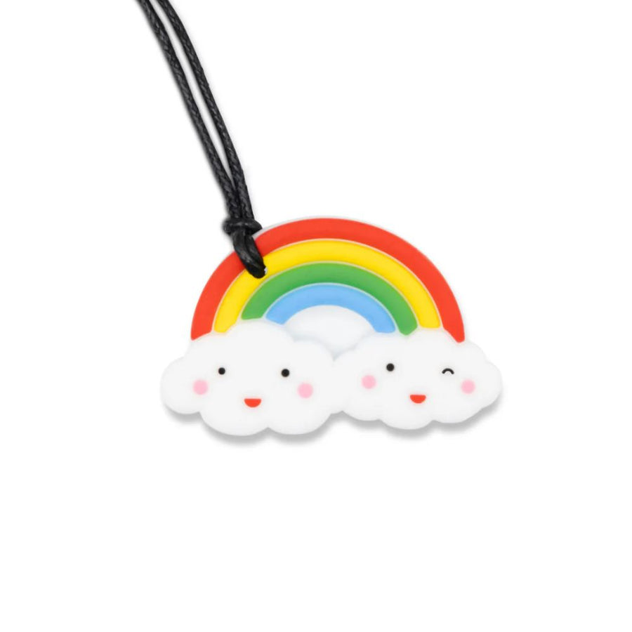 Jellystone Designs Sensory Silicone Pendant - Rainbow