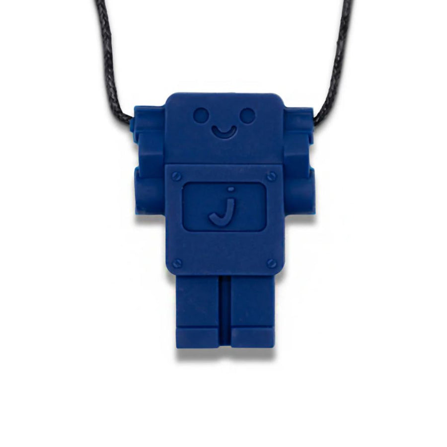 Jellystone Designs Chew Necklace - Blue Robot