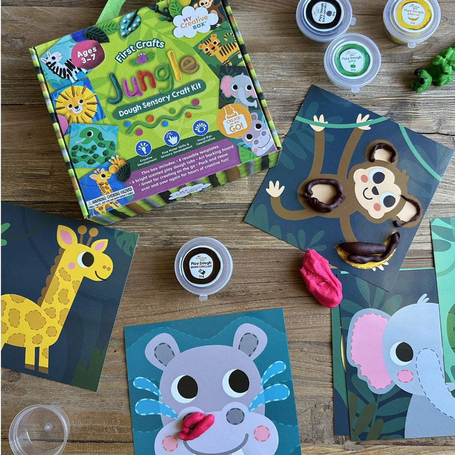 Jungle Dough Sensory Kids Craft Kit