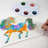 Aquarellum Junior Horses - Paint By Numbers For Kids