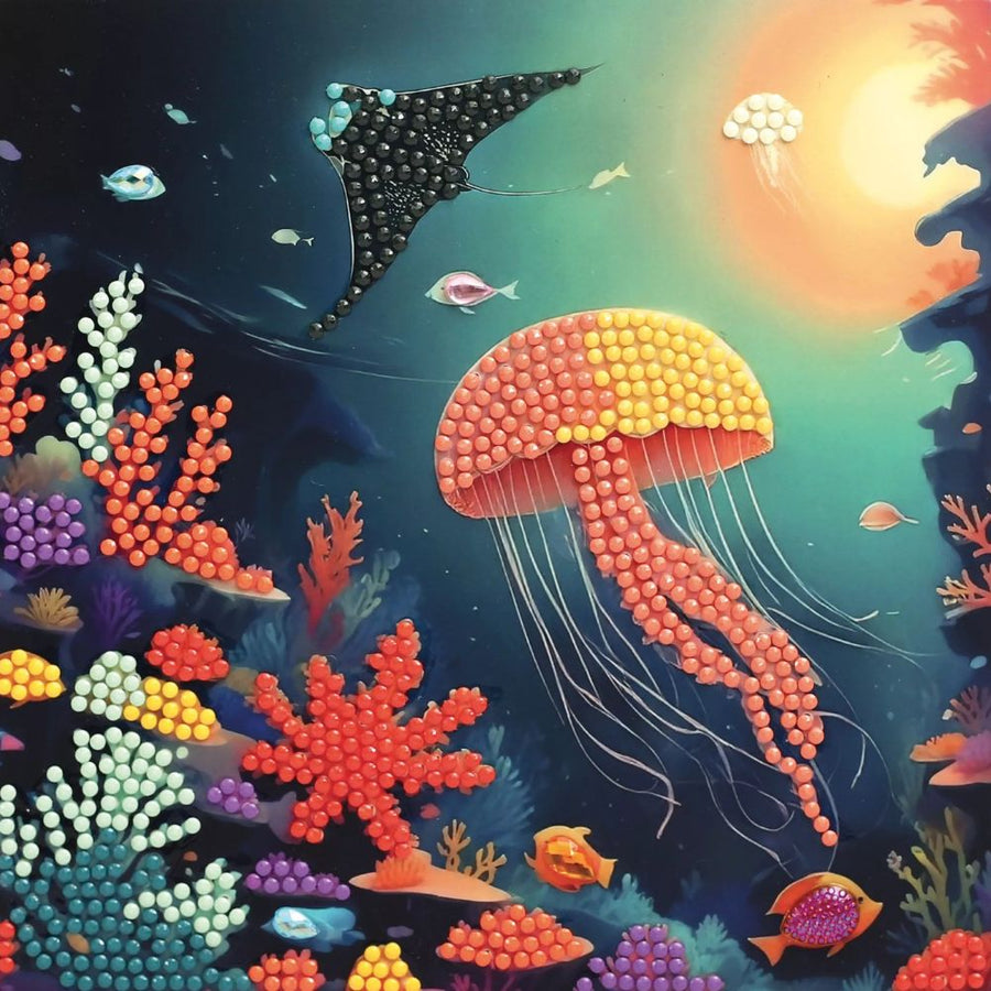 Graine Creative Diamond Art Cards - Sea Creatures