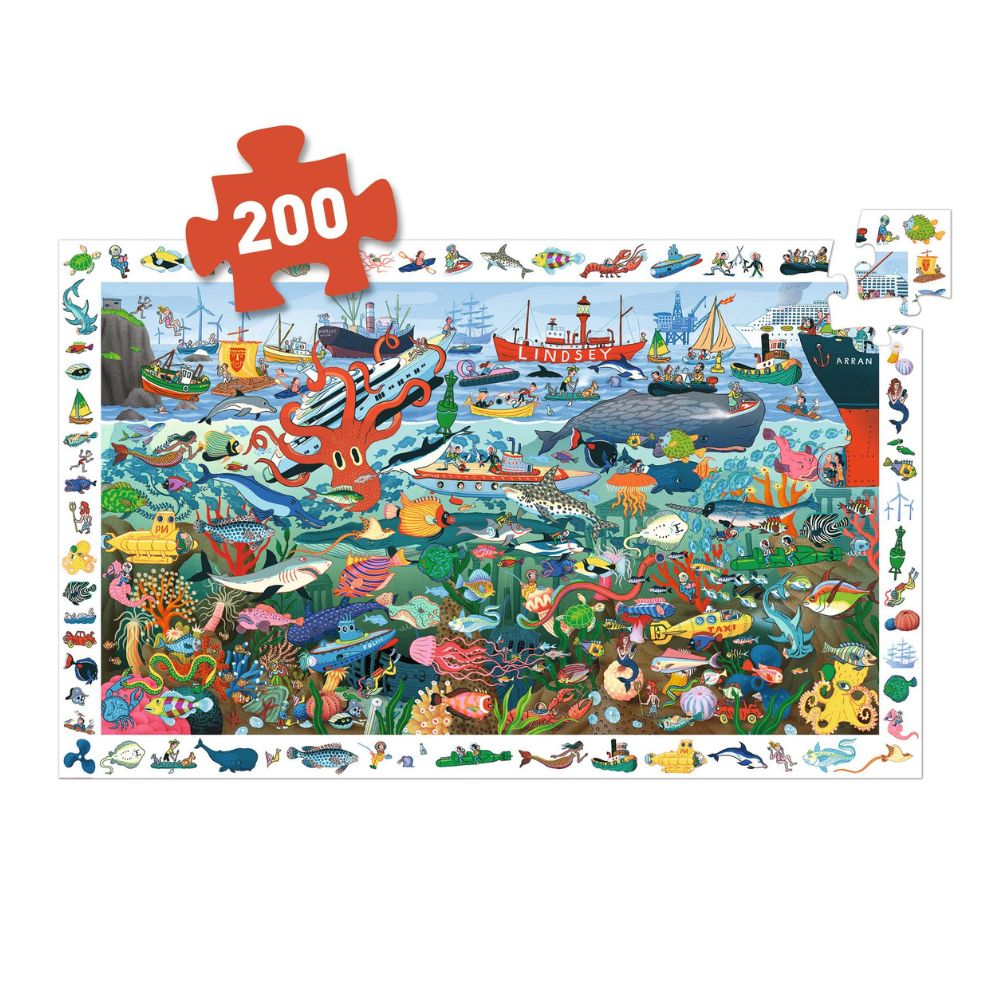 Djeco Observations Puzzle Secrets Of The Sea DJ07460 Gifts for 6 years old and up