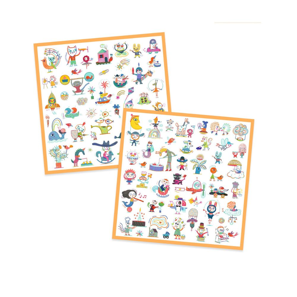 Kids Stickers - Djeco Gazette 160 Stickers 