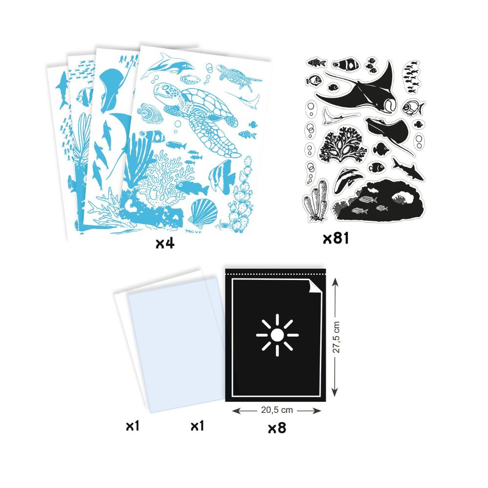 Kids Craft Kits - Djeco Cyanotype Ultramarine Set