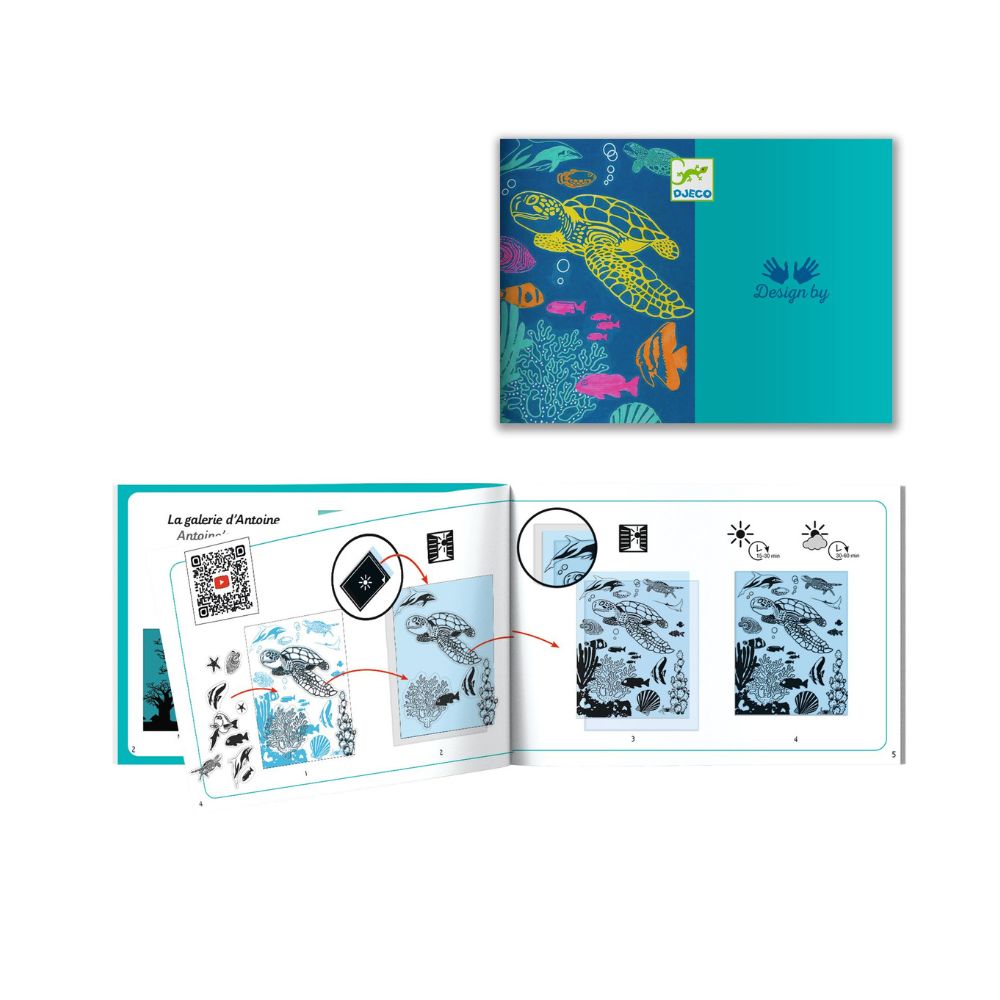 Kids Craft Kits - Djeco Cyanotype Ultramarine Set