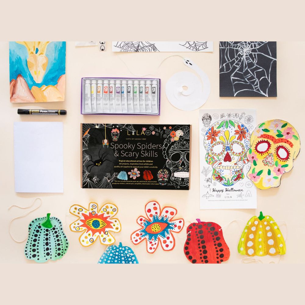 LoLA Spooky Spiders and Scary Skulls Art Box
