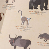 Londji Animal World Poster & Stickers - Educational Craft for Kids 4+