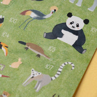 Londji Animal World Poster & Stickers - Educational Craft for Kids 4+