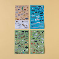 Londji Animal World Poster & Stickers - Educational Craft for Kids 4+