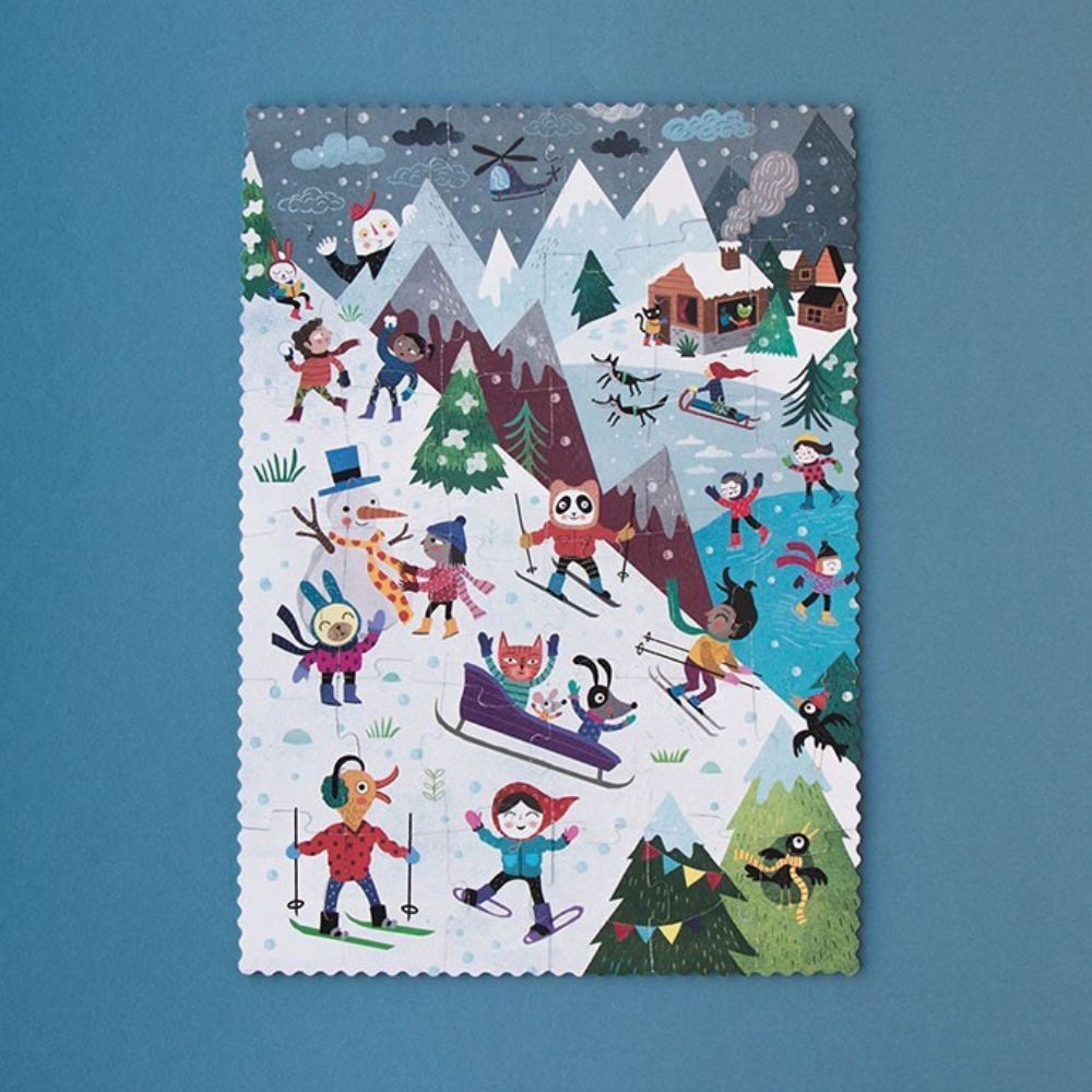 Londji Let's Go To The Mountain Reversible Jigsaw Puzzle (36 pieces)